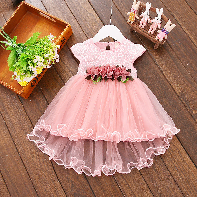 Summer New Girl's Waist Flower Princess Skirt Baby Skirt Dress