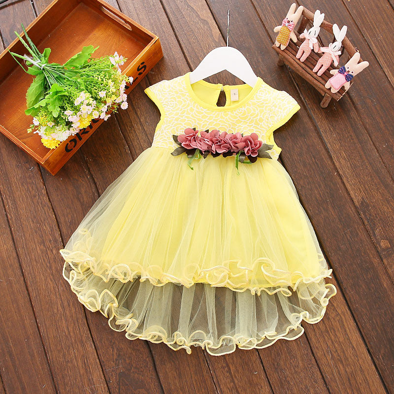 Summer New Girl's Waist Flower Princess Skirt Baby Skirt Dress