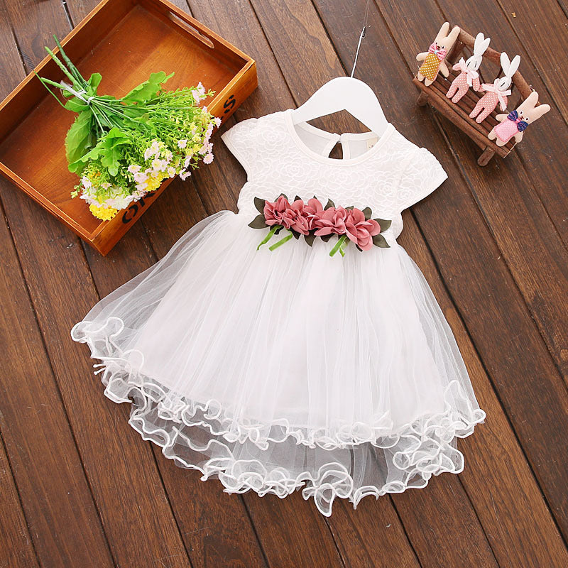 Summer New Girl's Waist Flower Princess Skirt Baby Skirt Dress